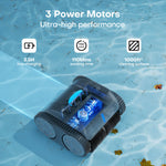 Ofuzzi Cyber Terrain 10 Pool Cleaner equipped with 3 power motors