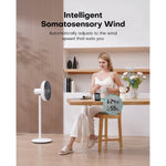 Dreamy Gentle Breeze - Intelligent digital temperature and humidity sensor adjusts wind speed using Dreamer algorithm for the perfect natural breeze day or night.